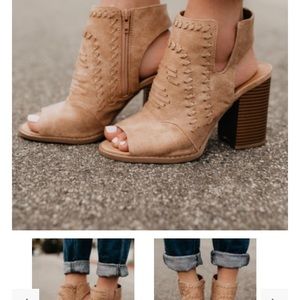 Vici open toe booties